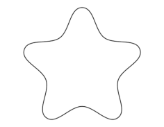 Rounded Star Tracing Shape Pdf, Free Vectors File
